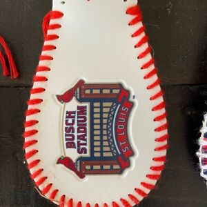 Cardinals Baseball Keychain